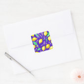 Lemon Pattern Vierkante Sticker (Envelop)