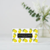 Lemon Pattern Wit Visitekaartje (Staand voorkant)