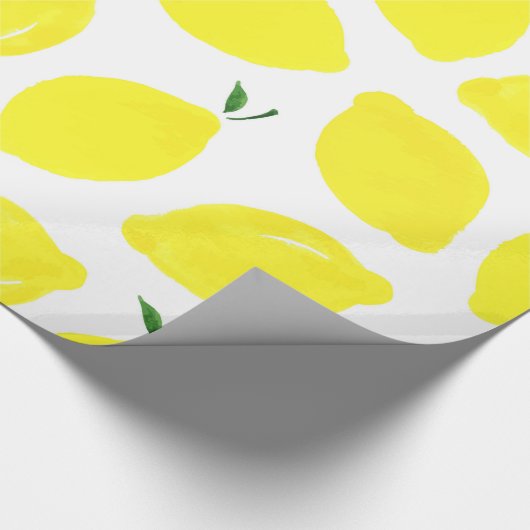 Lemon Pattern Wrapping Paper Cadeaupapier (Hoek)
