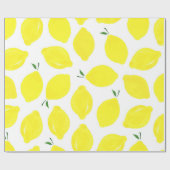 Lemon Pattern Wrapping Paper Cadeaupapier (Vlak)