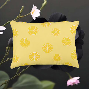 Lemon Pattern Yellow Pillow Accent Kussen