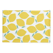Lemon-Patterned Custom Achtergrond Kleur Kussensloop (Achterkant)