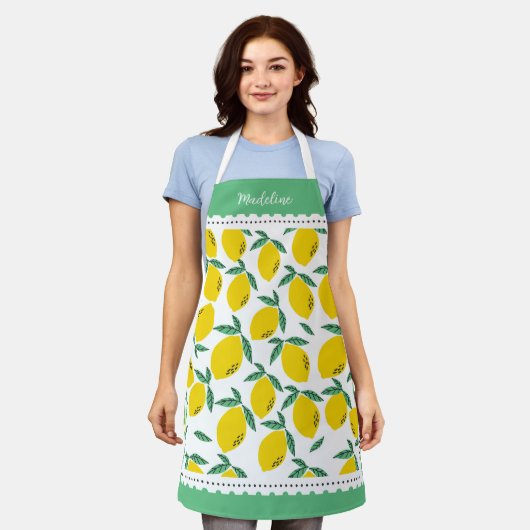 Lemon Patterned Monogram All-Over Print Schort (Gedragen)