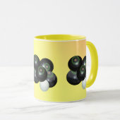 Lemon Peach Lawn Bowls, Coffee Mok (Voorkant rechts)