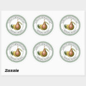 LEMON PEAR Marmalade 1930  Green Ronde Sticker (Vel)