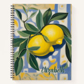 Lemon Personalized Modern Style Recipe Book Notitieboek (Voorkant)