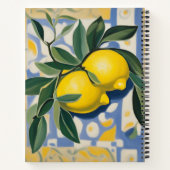 Lemon Personalized Modern Style Recipe Book Notitieboek (Achterkant)