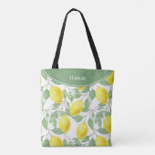 Lemon persoonlijk tote bag (Achterkant)
