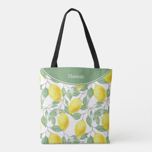 Lemon persoonlijk tote bag (Achterkant)