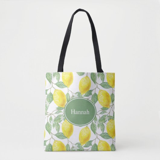 Lemon persoonlijke Canvas tas (Voorkant)
