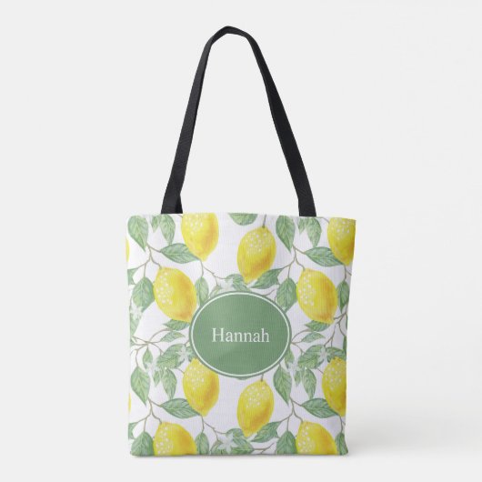 Lemon persoonlijke Canvas tas (Achterkant)