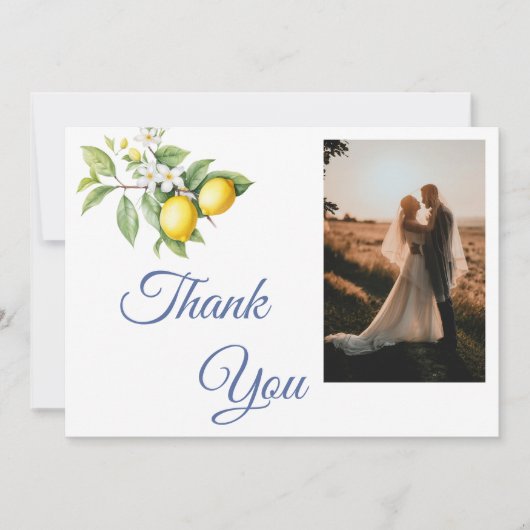 Lemon Photo Thank You Card Bedankkaart (Voorkant)