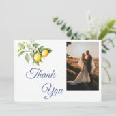 Lemon Photo Thank You Card Bedankkaart (Staand voorkant)