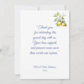 Lemon Photo Thank You Card Bedankkaart (Achterkant)