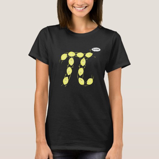 Lemon Pi Wiskunde Whizz Nerd Pie Baker Science Foo T-shirt (Voorkant)