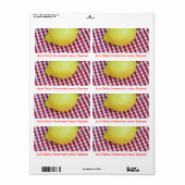 Lemon Picnic Etiket (Full Sheet)