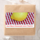Lemon Picnic met aangepaste tekst Etiket (Insitu)