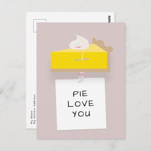 Lemon Pie Briefkaart (Voorkant / Achterkant)