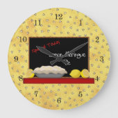 Lemon Pie Diner Wall klok (Voorkant)