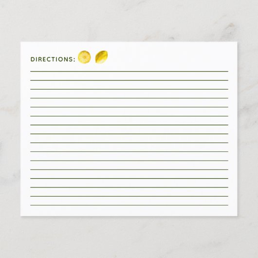 Lemon Pie Recipe (Achterkant)