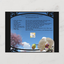 Lemon Pie Recipe Briefkaart