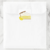 Lemon Pie Vierkante Sticker (Tas)