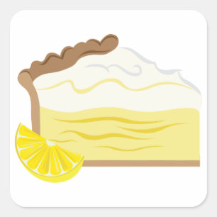 Lemon Pie Vierkante Sticker