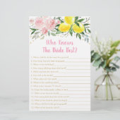 Lemon Pink Floral die het beste spel kent (Staand voorkant)