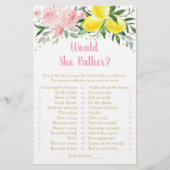 Lemon Pink Floral zou ze een vrij brutaal spel wil (Voorkant)