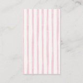 Lemon Pink Stripe Wedding Informatiekaartje (Achterkant)