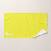 Lemon pink yellow citrus Pattern name Bad Handdoek (Handdoek)