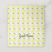 Lemon Place Cards 1 [Gepersonaliseerd] Plaatskaartje (Buitenkant ongevouwen)