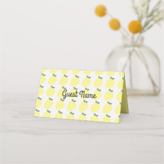 Lemon Place Cards 1 [Gepersonaliseerd] Plaatskaartje