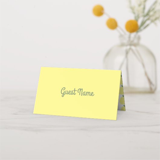 Lemon Place Cards 2 [gepersonaliseerd] Plaatskaartje (Voorkant)