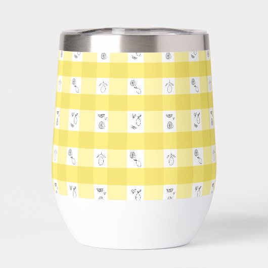 Lemon Plaid Monogram (Achterkant)