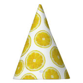 Lemon plak grappig geel, modern design feesthoedjes (Rechts)