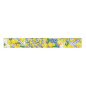 Lemon Portugal Azulejo Mediterranean Santorini Grosgrain Lint (Voorkant)