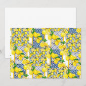 Lemon Portugal Azulejo Mediterranean Santorini Kaart (Voorkant / Achterkant)