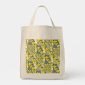 Lemon Portugal Azulejo Mediterranean Santorini Tote Bag (Achterkant)