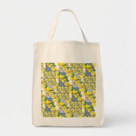 Lemon Portugal Azulejo Mediterranean Santorini Tote Bag