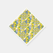 Lemon Portuguese Azulejo Mediterranean Santorini  Servet (Hoek)
