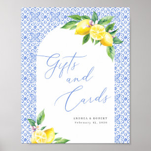 Lemon Positano Cadeaus en Kaarten Huwelijksbord Poster