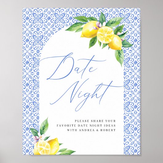 Lemon Positano Dat is nog meer Date Night Ideeën Poster (Voorkant)