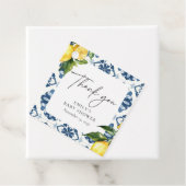 Lemon Positano Italiaans Baby shower Bedankjes Labels (In situ)