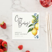 Lemon Positano Italiaans Baby shower Servet (Insitu)