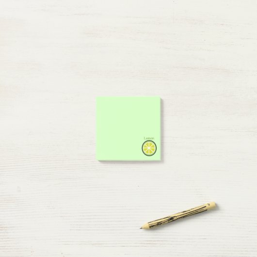 Lemon Post-it® Notes (Op bureau)