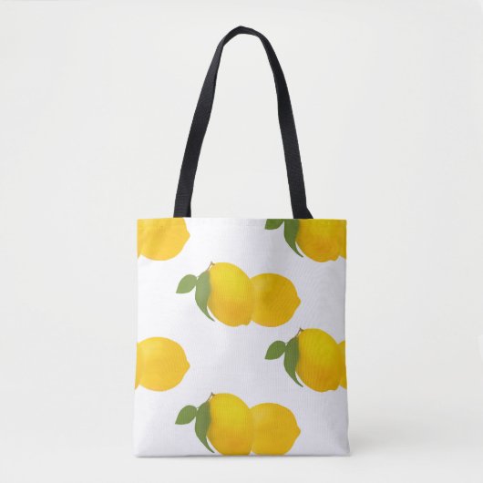 Lemon Print Canvas tas (Voorkant)