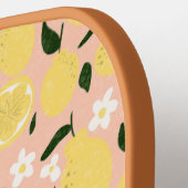 Lemon Print Gepersonaliseerd Preppy Pickleball Pad Paddle (Links Detail)