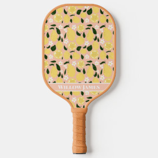 Lemon Print Gepersonaliseerd Preppy Pickleball Pad Pickleball Paddle