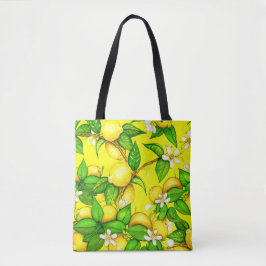 Lemon Print Handbag op geel Tote Bag